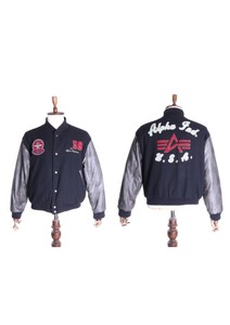 alpha industries varsity jacket