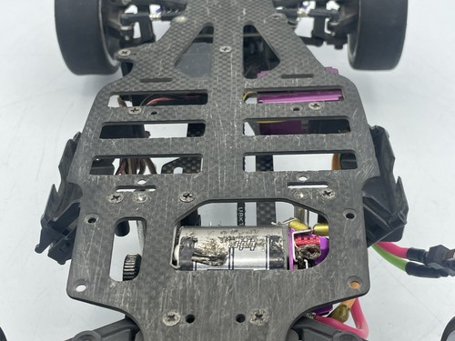 For parts HPI RS4 carbon chassis with ESC and motor vintage rare - Picture 17 of 18