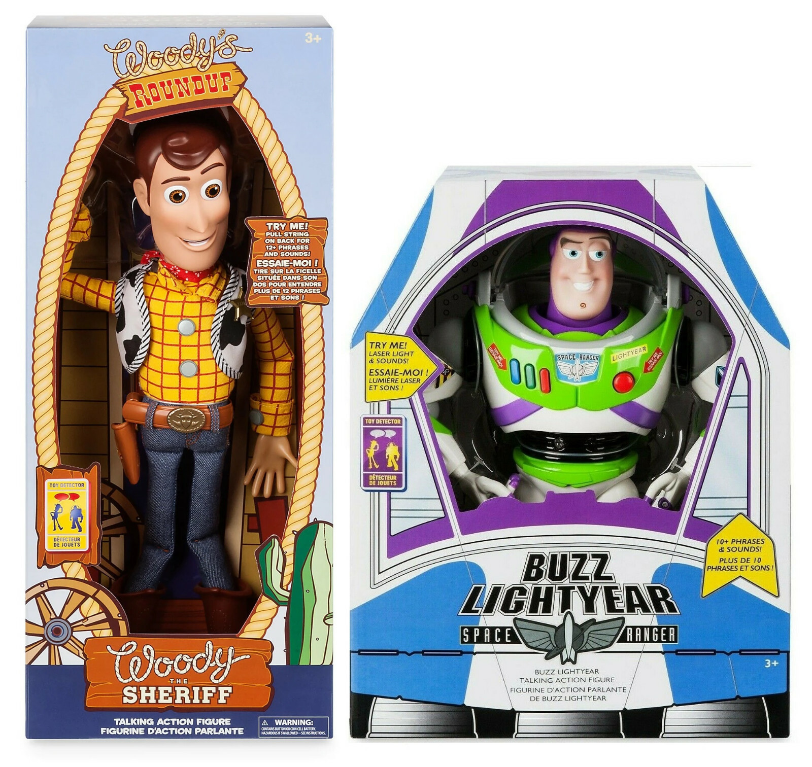 Disney Toy Story 4 TALKING Cowboy Woody & BUZZ Lightyear 16