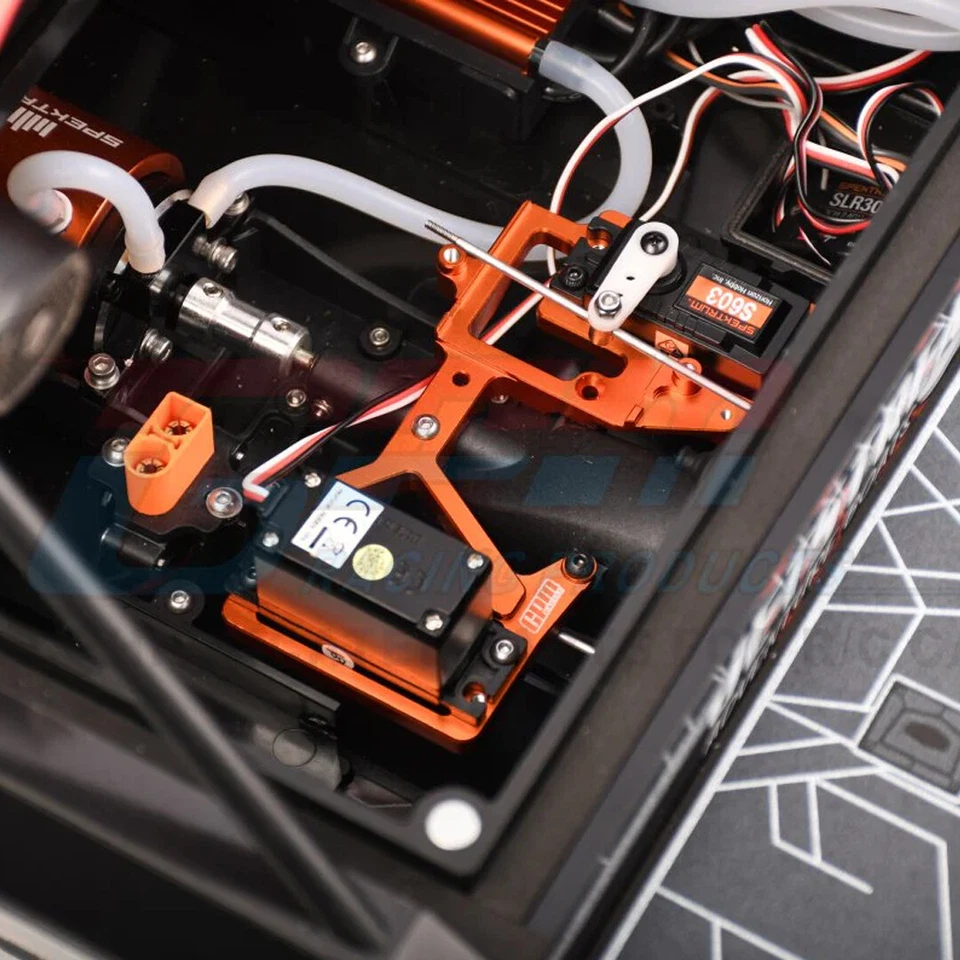 GPM Alum 7075 Alloy Servo Mount Set Silver : PROBOAT 1/6 24'' Jetstream Jet Boat - Image 2 of 3