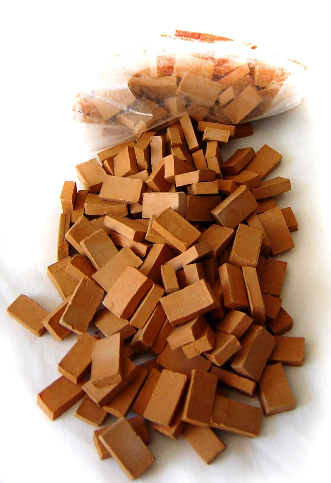 - SENZA MARCA/GENERICO – N.100 MATTONCINI IN COTTO X HOBBISTI-CREAZIONE PRESEPI-DECOUPAGE E DECORAZIONE