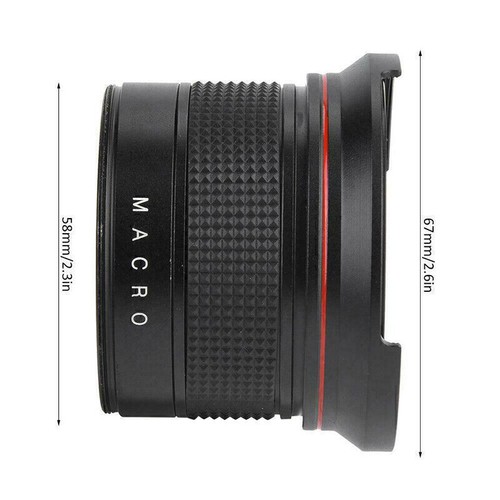 Practical 58MM 0.35X Fisheye Wide Angle Macro Lens For Canon EOS SLR DSLR Camera - Picture 12 of 12