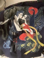 2pc Of Chinese Folk Art Home Decor Wall Hanging Batik Tapestry
