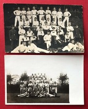 2 x Sport Foto AK LEUBNITZ NEUOSTRA 1915 Gruppenbild Kegler Kegelverein  ( 93464