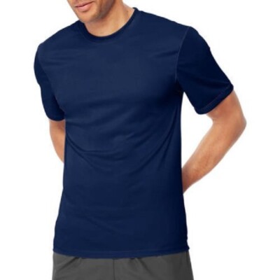 Hanes Sport Men's Short Sleeve Poly CoolDri Performance UPF 50+ T-Shirt 42-44 L