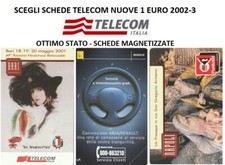SCEGLI SCHEDE TELEFONICHE NUOVE 1,20 - 1,50 EURO 2002-2003