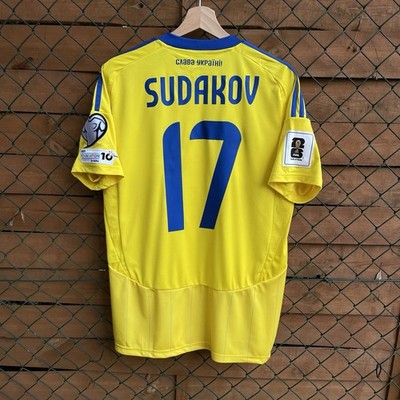 Sudakov #17 GAME MATCH ISSUE Ukraine Team Shirt Jersey Football