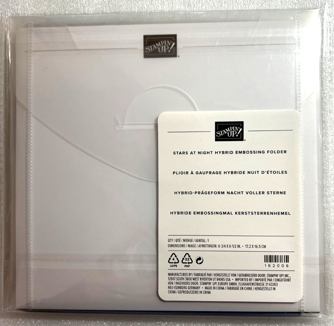 Stampin Up Stars at Night Hybrid Embossing Folder and Dies