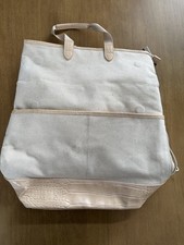 Beis The Everyday Convertible Backpack Beige Croc Bag