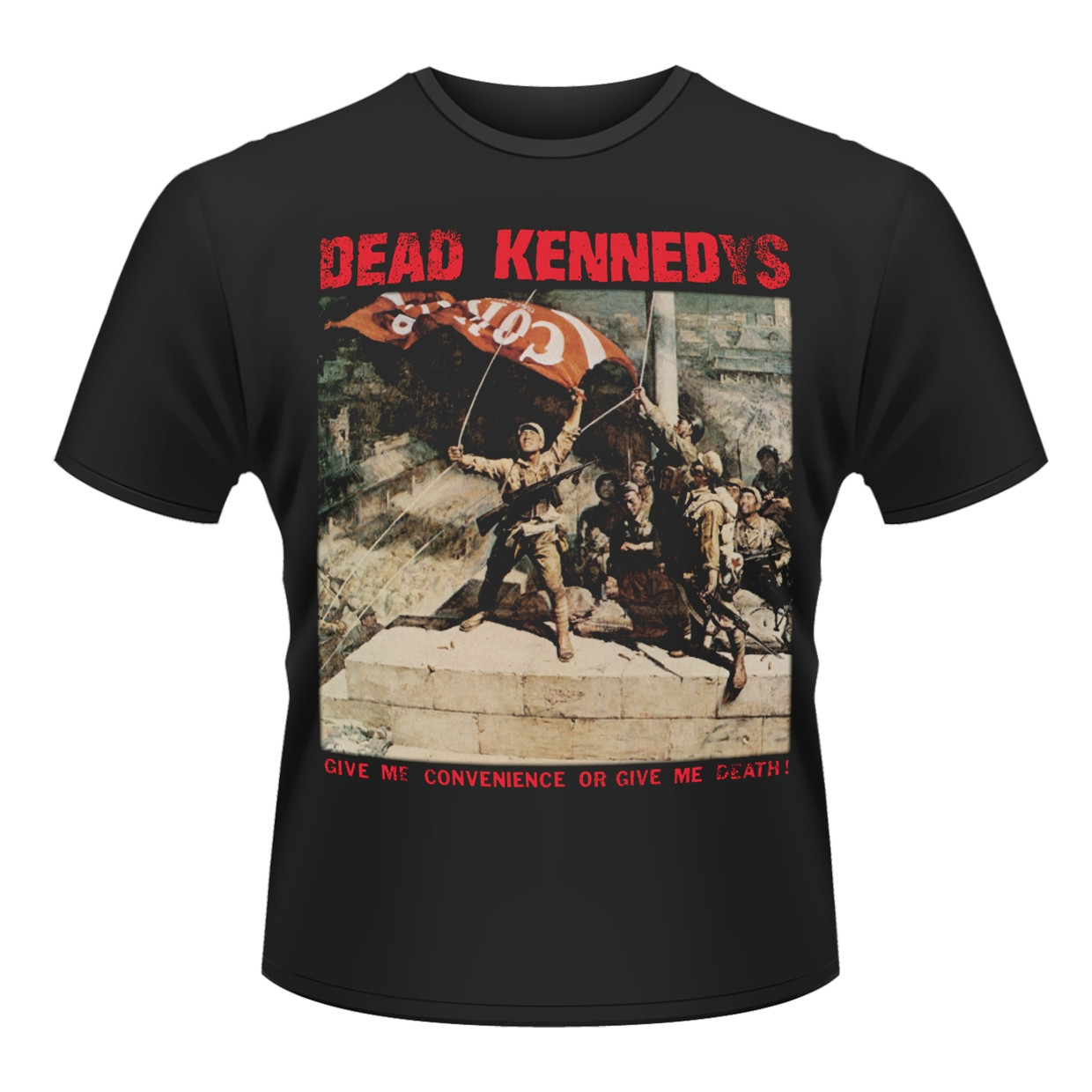 ЧЕРНАЯ футболка DEAD KENNEDYS - УДОБСТВО ИЛИ СМЕРТЬ XX-большого размера 4690₽
