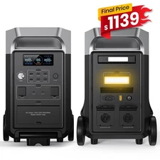 FOSSiBOT F3600 PRO 3840Wh Power Station Solar Generator for Vanlife Emergency