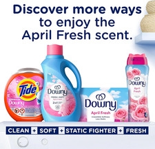Liquid Fabric Softener, April Fresh 2-in-1 Fresh & Soft, 140 Fl Oz, 190 Loads... 0.18 per gallon