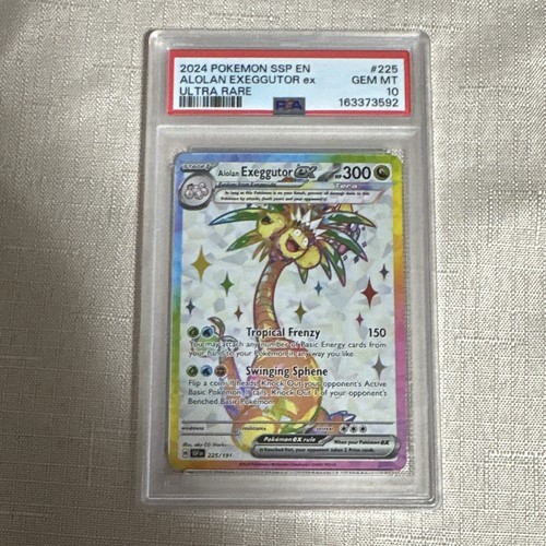 Alolan Exeggutor Ex #225 Pokemon Surging Sparks Psa 10