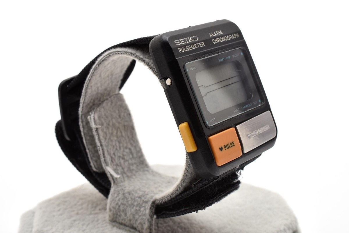 Near MINT] Vintage SEIKO PULSE METER S229-5001 Digital Quartz