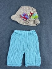 Deluxe Newborn Crochet Fisherman Outfit Infant Baby Handmade Photo Prop