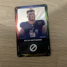 2025 UNO ELITE NFL Football - MICAH MCFADDEN, WILDCARD Green Blue FOIL Card #125