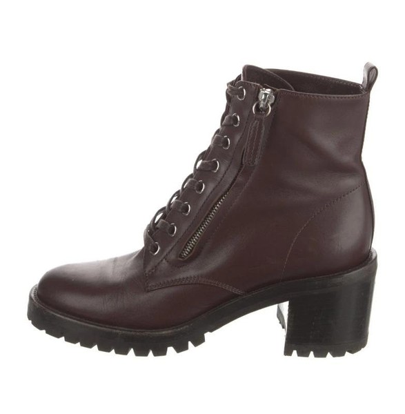 Damen Gianvito Rossi Stiefel Burgund Leder 38
