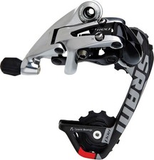 Deragliatore Posteriore SRAM Rosso WiFli - 10 Velocità, Gabbia Media, Nero/Argento