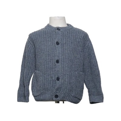Zara, Strickjacke, Unisex (Kinder), Größe: 110, Grau, Einfarbig, Grobstrick #OOL