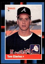 Tom Glavine 1988 Donruss #644 Atlanta Braves FREE SHIPPING AutographDen