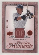 2008 Upper Deck A Piece of History Timeless Moments Red 94/149 Hideki Matsui 3c7