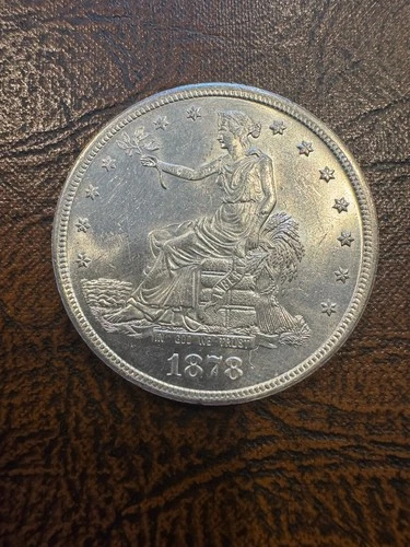 1878-s Trade Dollar $1 - Uncirculated With Flashy Luster