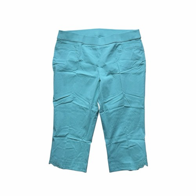 #ad NWT Briggs Pull On Capri Pants 16W $18.99