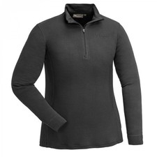 Pinewood Abisko Merino Damen Half-Zip Base Layer Black