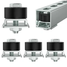 SKTREX Trolley Roller Wheels Limit Assembly Positioning Pack of Four 