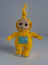 Vintage 1996 Teletubbies Laa-Laa Talking Plush Moving Eyes 15" Golden Bear Toy