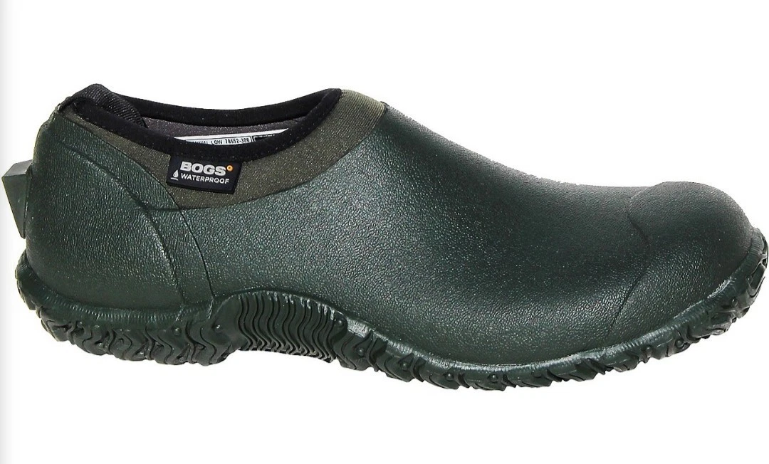 New Bogs Men’s Perennial Green Waterproof Low Boot Shoe Size 7 Mens Size 9 Women