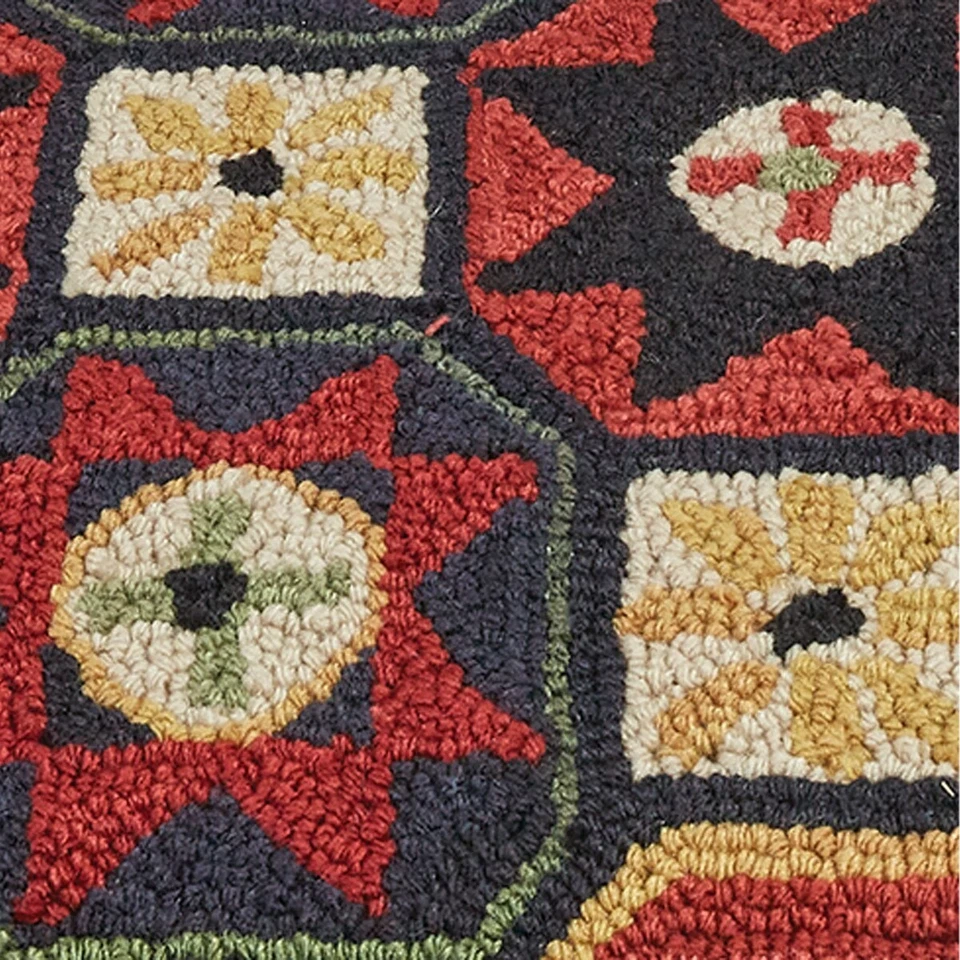 Nuevo Taburete de banco enganchado estrella arte popular estilo americano primitivo antiguo soporte Foto 2 de 4