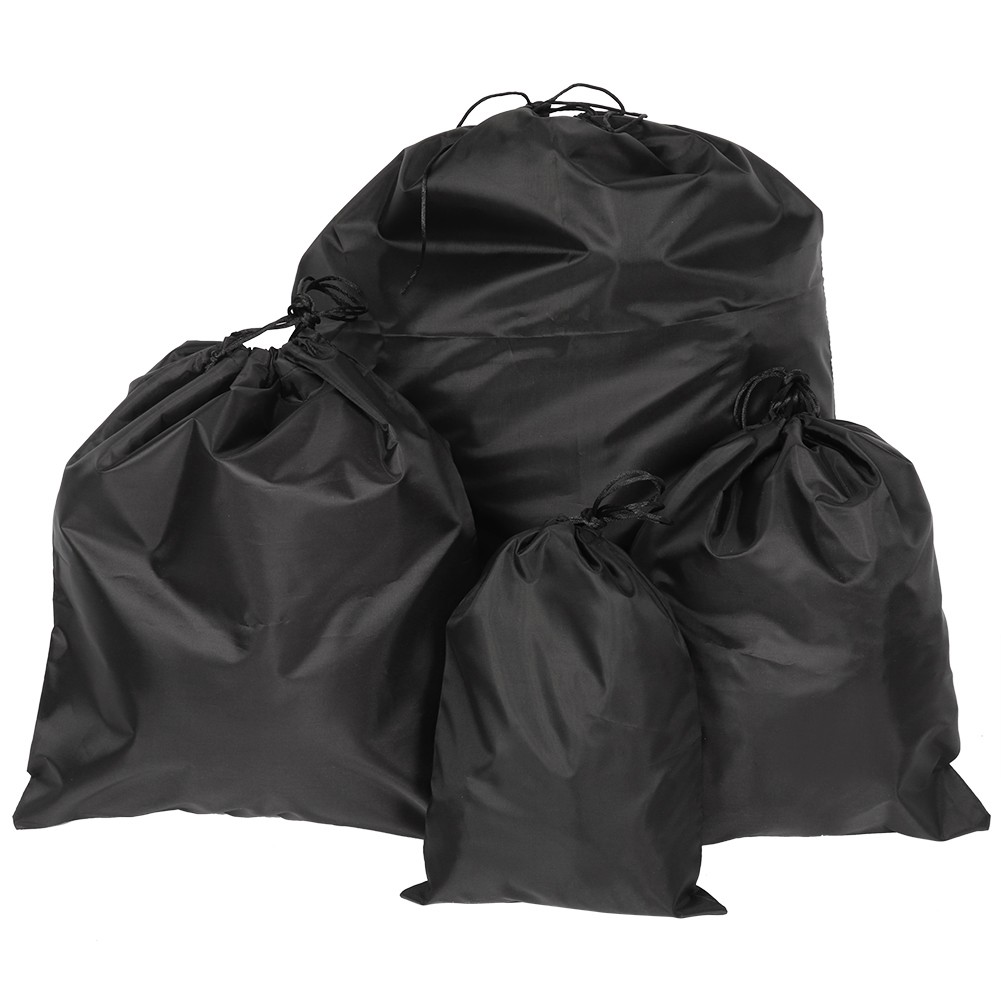 4Pcs Waterproof Dustproof Storage Bag Drawstring Pouch Bag For Traveling
