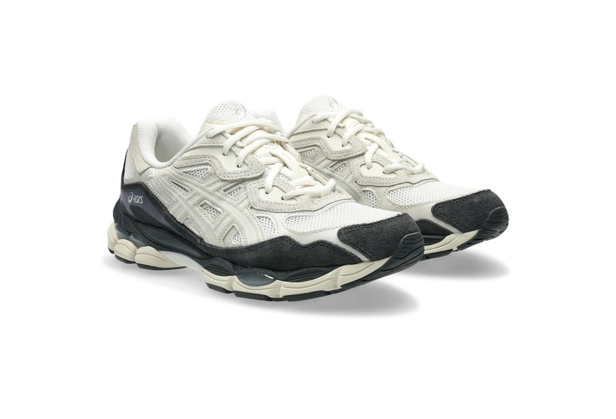 Size 11 - ASICS Gel NYC White Smoke Grey for sale online | eBay