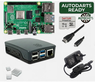 Raspberry Pi 4 8GB AutoDarts Ready - Vorkonfiguriertes Plug & Play Kit