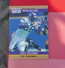 Pro Set 1990 League Leader Chris Doleman #18 Minnesota Vikings Base Set Card