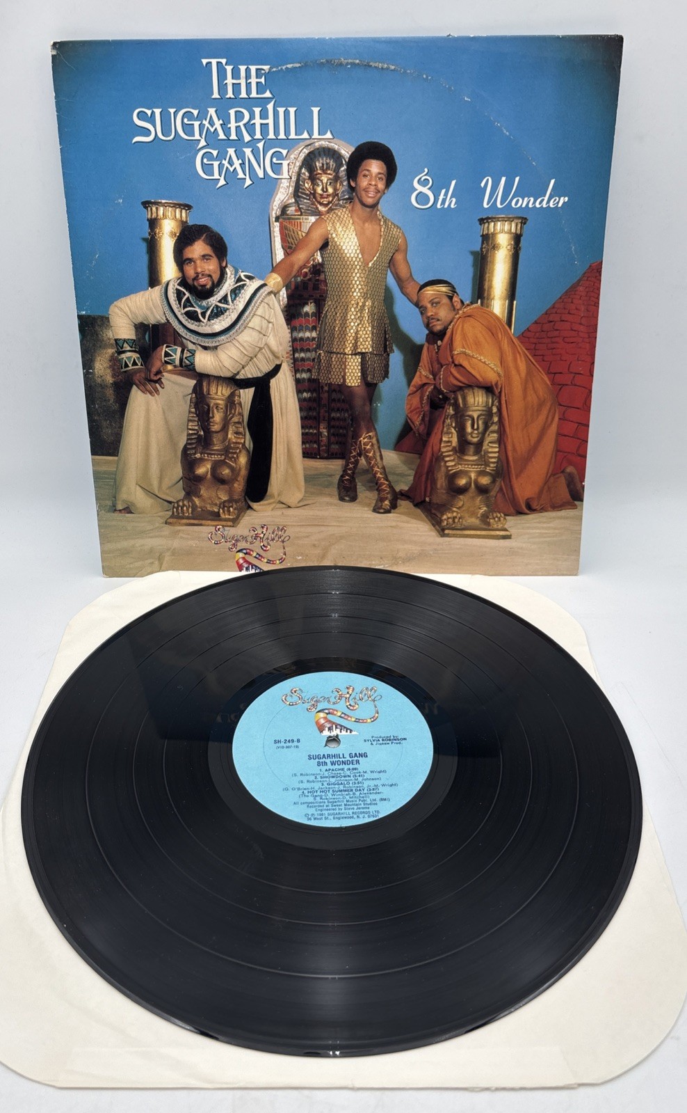 1981 - SUGARHILL GANG - 8TH WONDER LP - SUGARHILL RECORDS ORIGINAL PRESSING VG+
