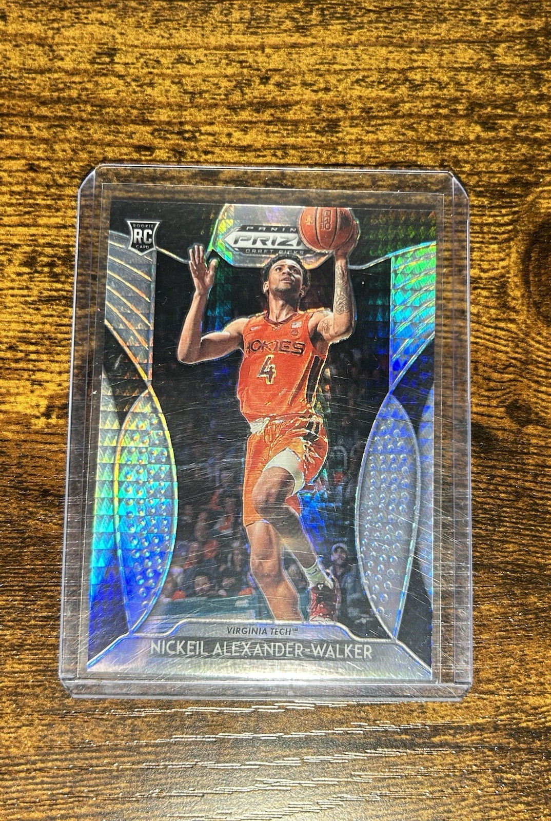 nickeil alexander walker prizm hyper rookie /75 hawks #82 2019-20 pelicans rc sp