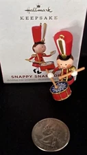 Mini Toy Soldier Drummer Boy Hallmark Keepsake Snare Drum Miniature New!!