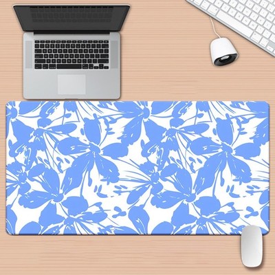 1pc Floral Light Pattern HD Printed Pad for Desk, Multi Functional XXL Mousepad