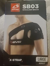 EVS SB03 Sports Shoulder Brace XXL Motocross MX Offroad Dirtbike Black LeftRight