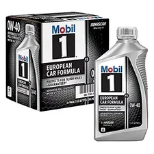 Mobil 1 FS European Car Formula 0W-40 Full Synthetic Motor Oil – 1 Quart (Case o
