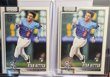 Topps Chrome 2024 Ryan Ritter RC Colorado Rockies #18 Card Lot (2) MLB