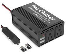 Pro Chaser 400W Car Power Inverter 12V DC to 110V AC Car Truck RV Black