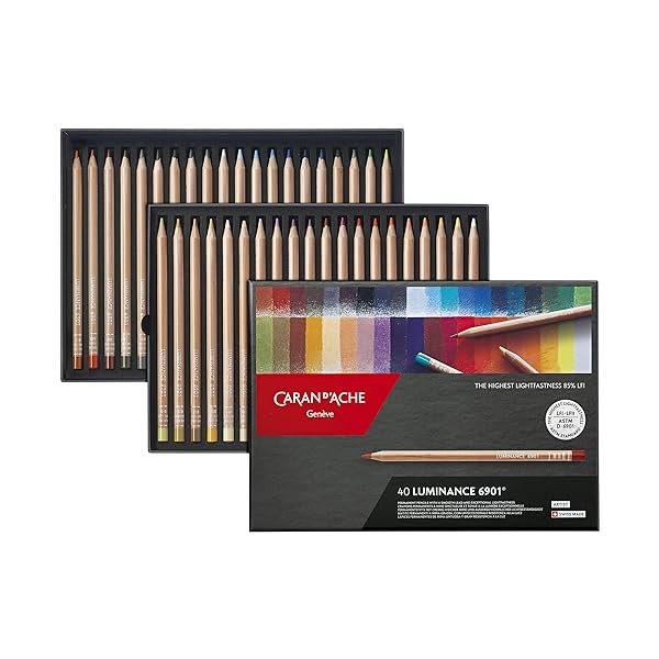 Caran d'Ache luminance colored pencils 40 color set 6901-740 Official Japan