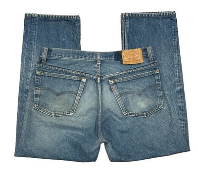 Vintage 90s Levi s XX 501 Jeans Men 38x34 Dark Wash Blue Denim Made in USA Rare