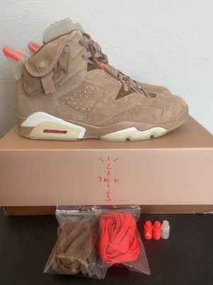 Size 10 - Jordan 6 Retro x Travis Scott Mid British Khaki No Defects Read Bio