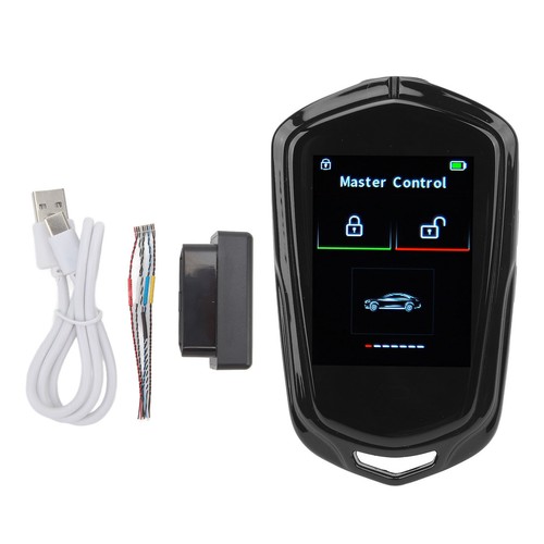 LCD Touch Screen Smart Key Anti Lost Car Key for One Click Start Car Black - Picture 12 of 12