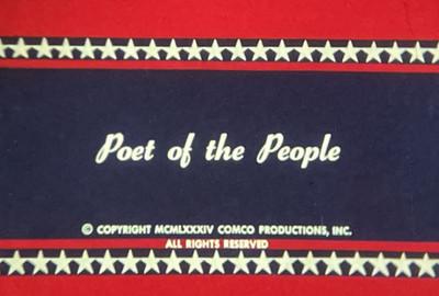 16mm Colour and B/W Sound AIMS Film: 'Carl Sandburg: Poet of the People' (1984)
