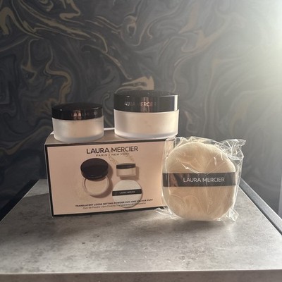   Laura Mercier Translucent Loose Setting Powder Duo (29g & 9,3g) + Velour Puff